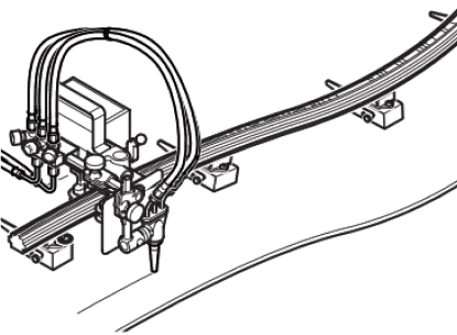 Riel goma flexible, dobla multidireccionalmente.